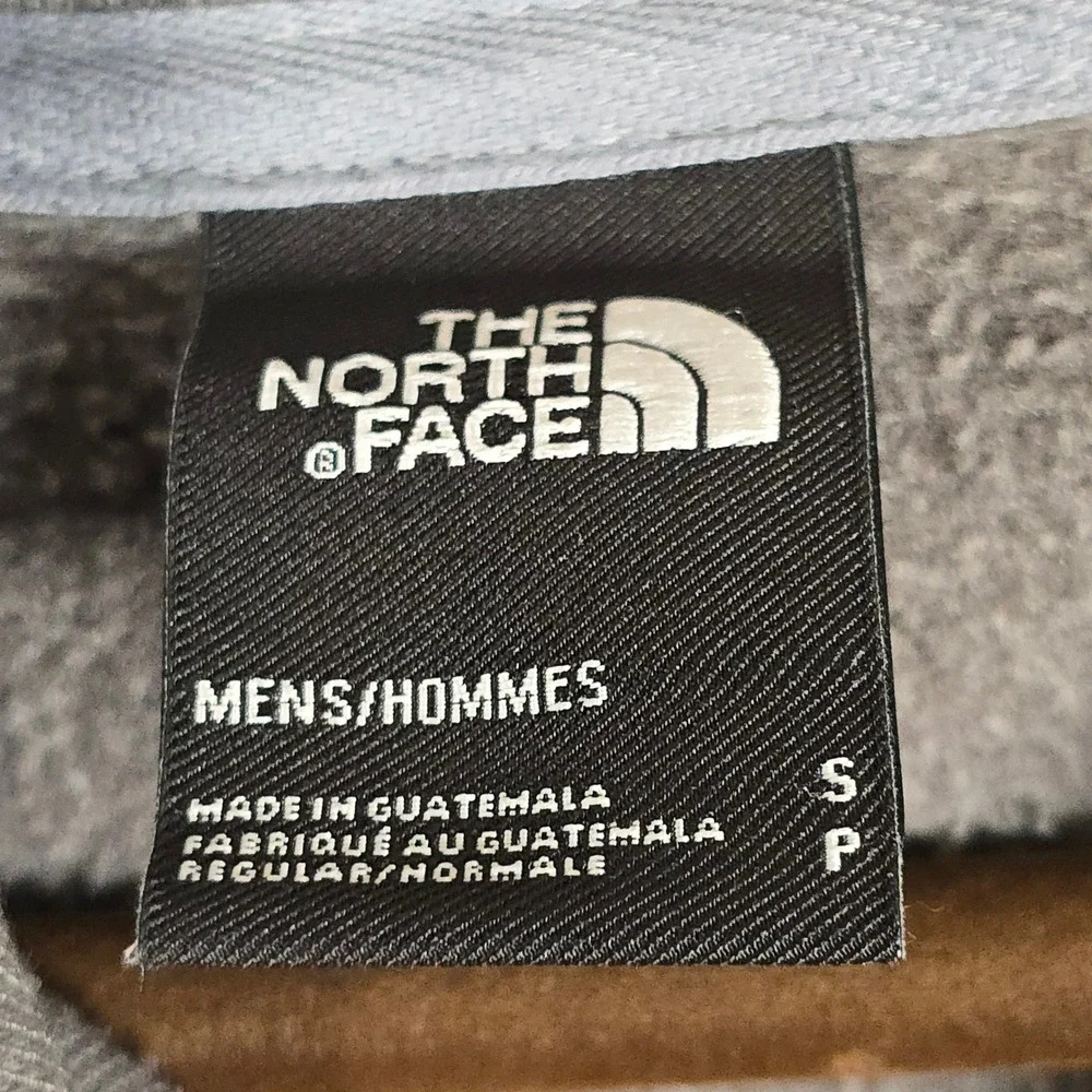The North Face Mens Gray Topo Map Graphic Pullover Hoodie Size Small